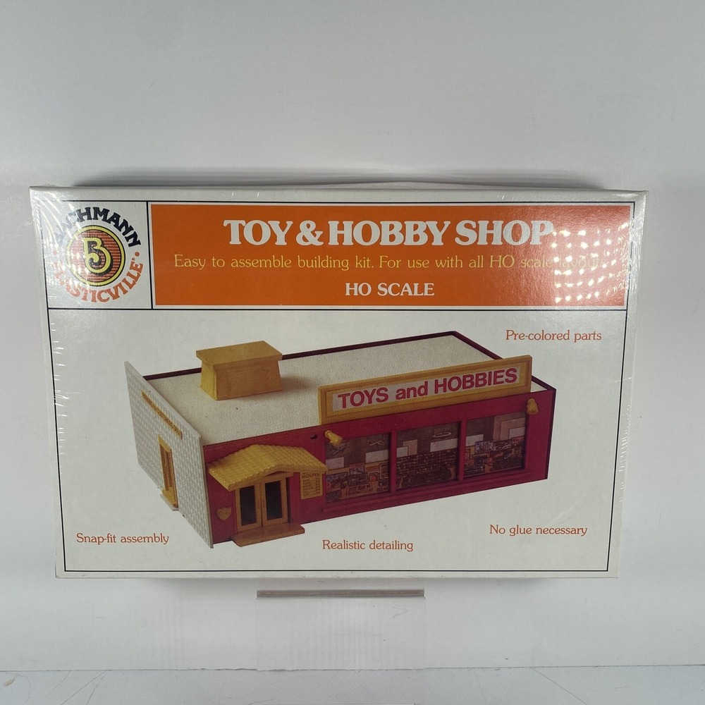 Bachmann 2931 HO Toy & Hobby Shop Building‎ Kit SEALED